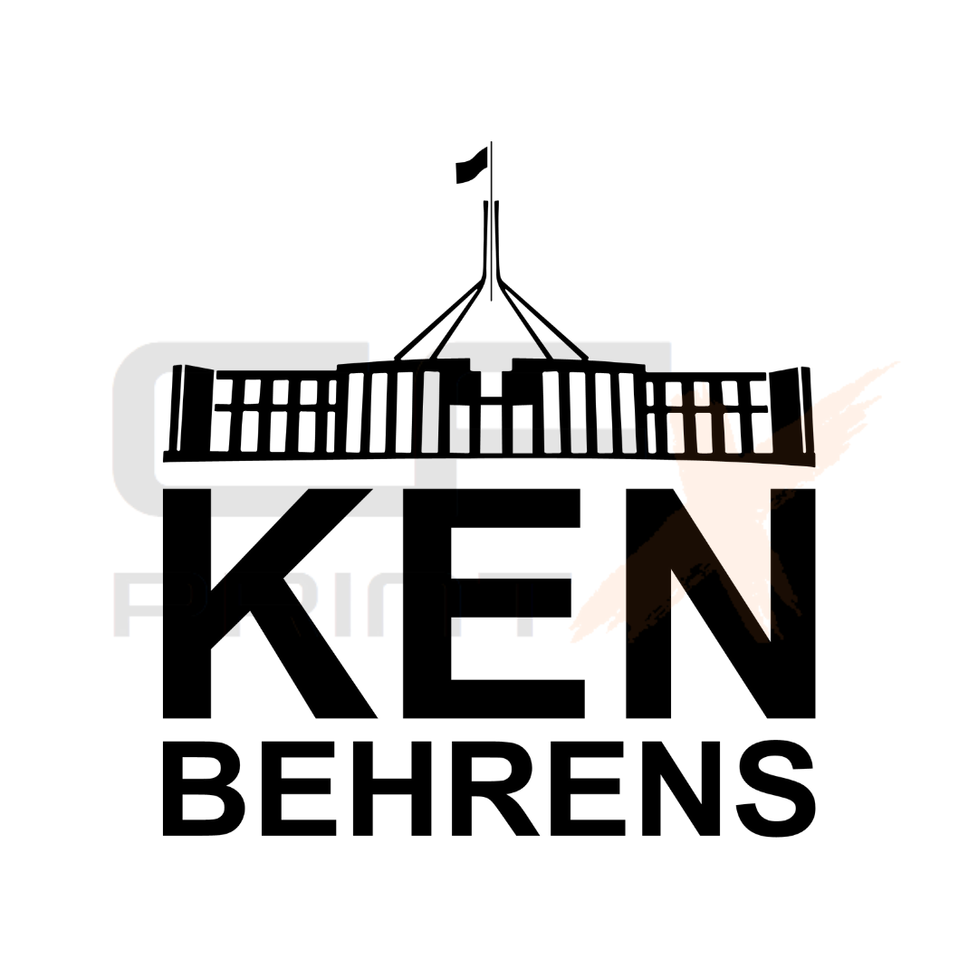 KEN BEHRENS Funny Vinyl Sticker Decal For Car/Boat/Caravan Canberra