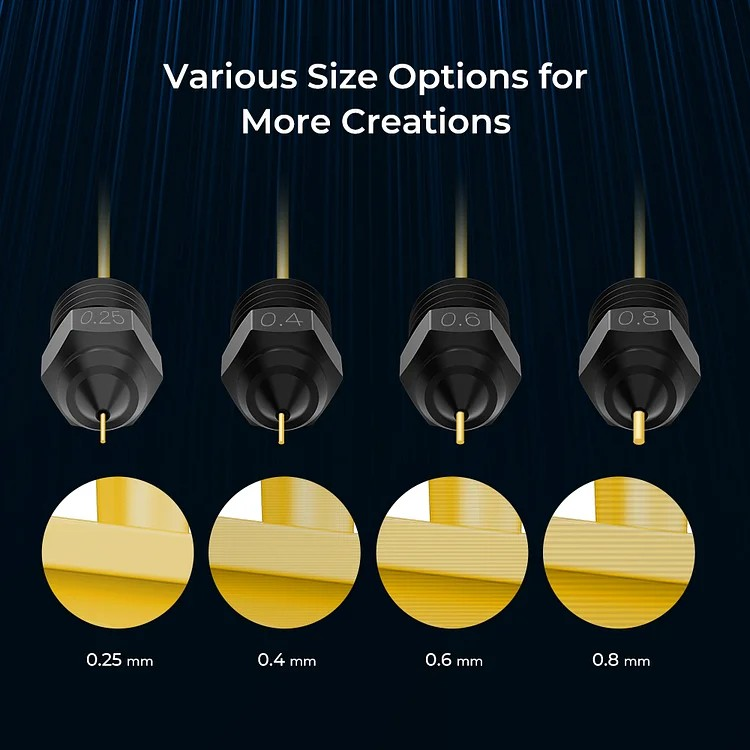 CREALITY HIGH END HARDENED STEEL NOZZLE KIT