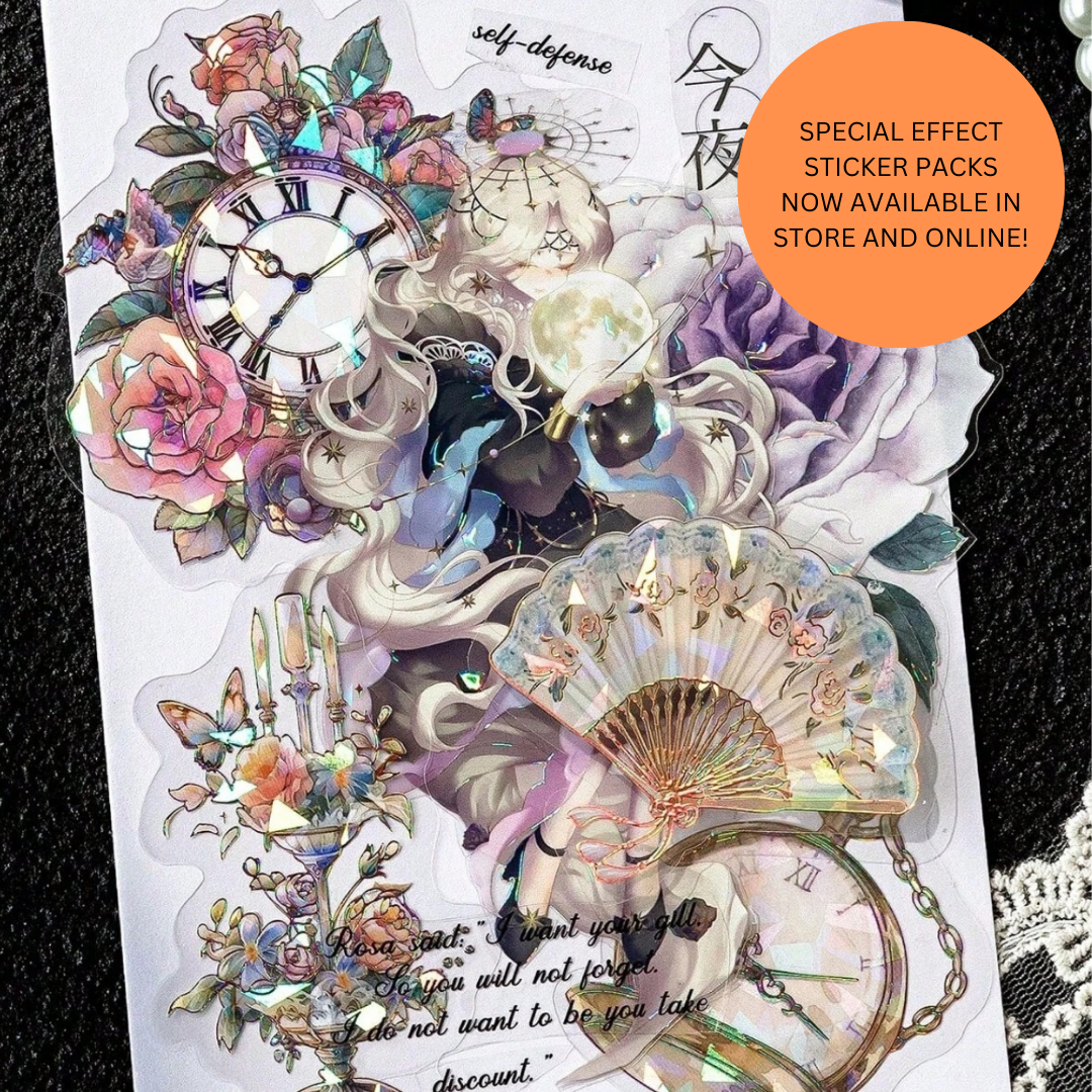 DIE CUT STICKERS - SPECIAL EFFECT 10 PACK