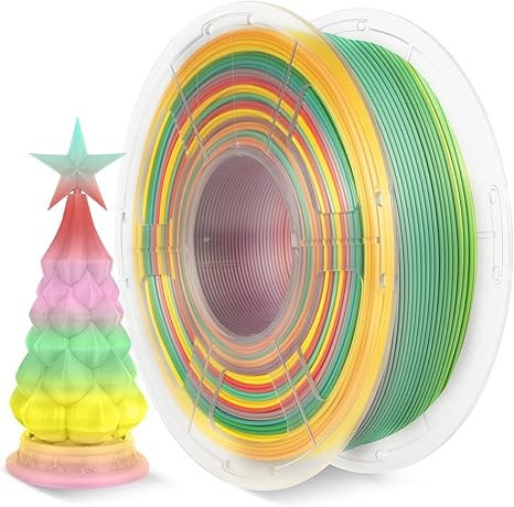 SUNLU SILK PLA+ RAINBOW 3D PRINT FILAMENT 1.75mm 1KG