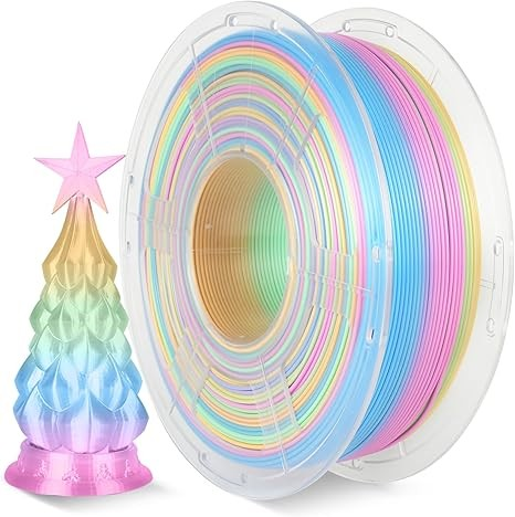 SUNLU SILK PLA+ RAINBOW 3D PRINT FILAMENT 1.75mm 1KG