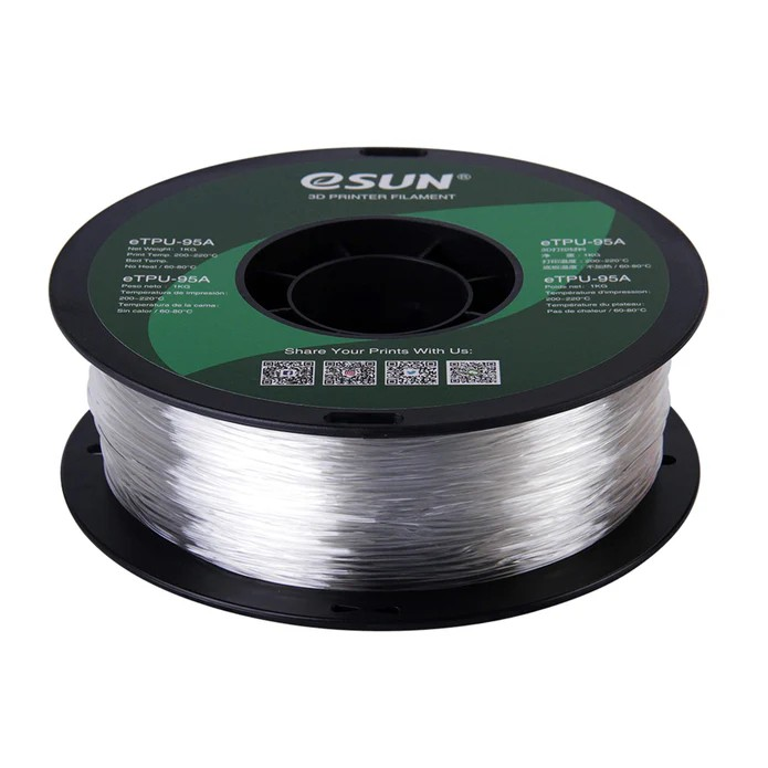 eSUN TPU 95A Flexible 3D Print Filament 1.75mm 1KG