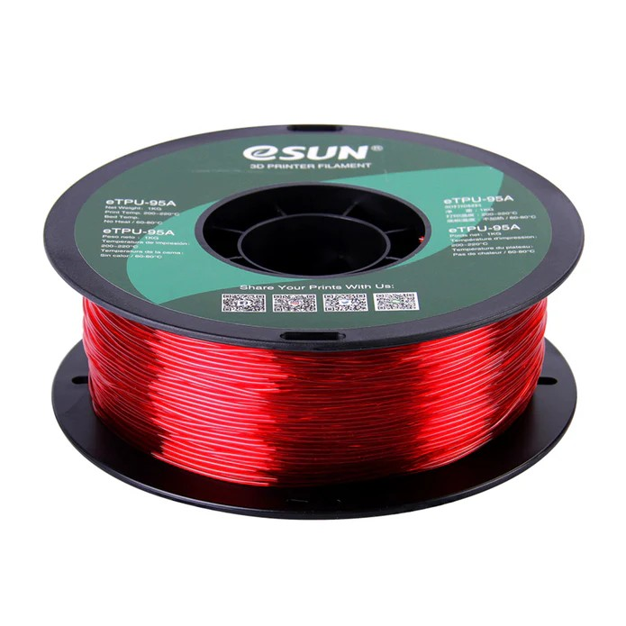eSUN TPU 95A Flexible 3D Print Filament 1.75mm 1KG