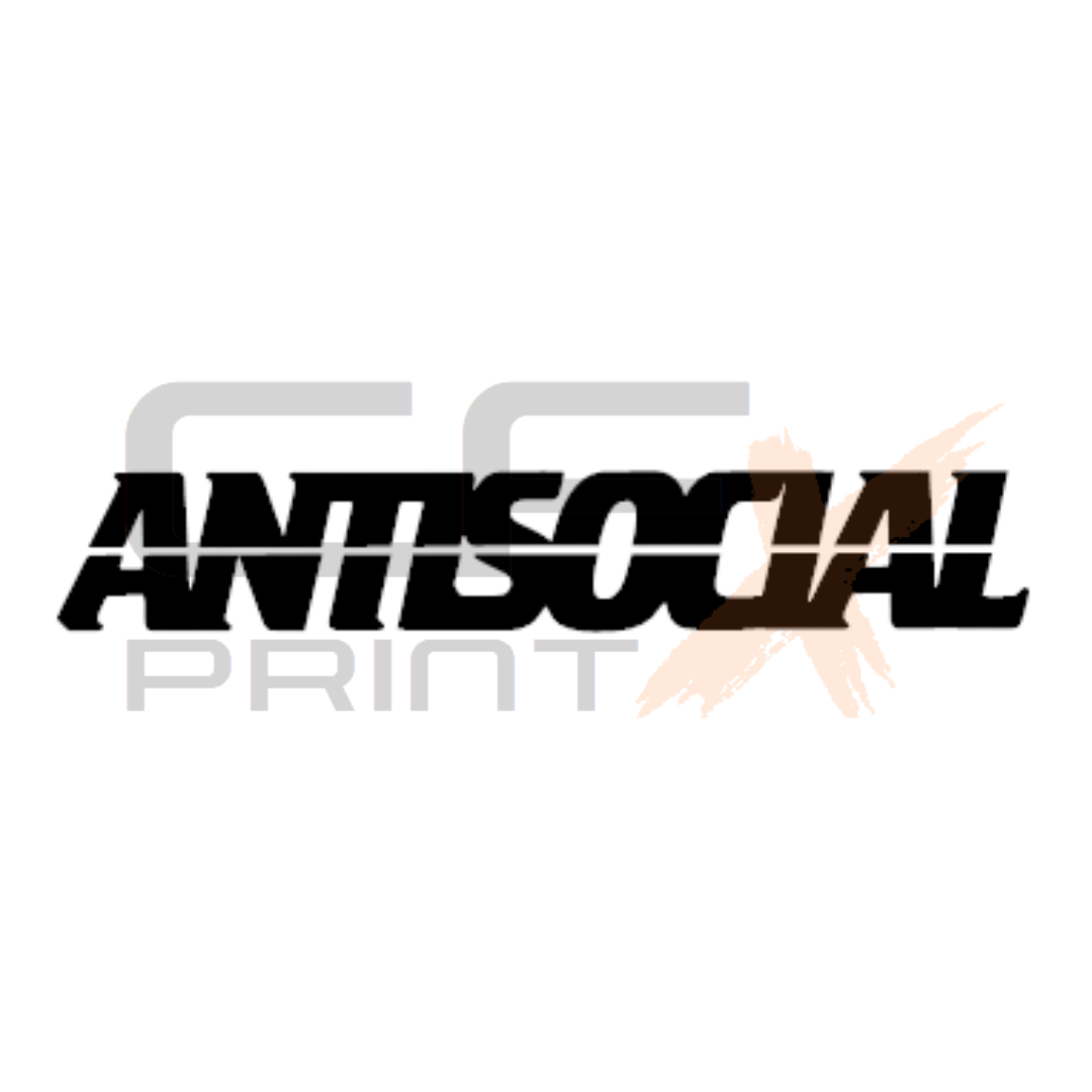 ANTISOCIAL Car Ute Windscreen decal sticker big banner JDM 1