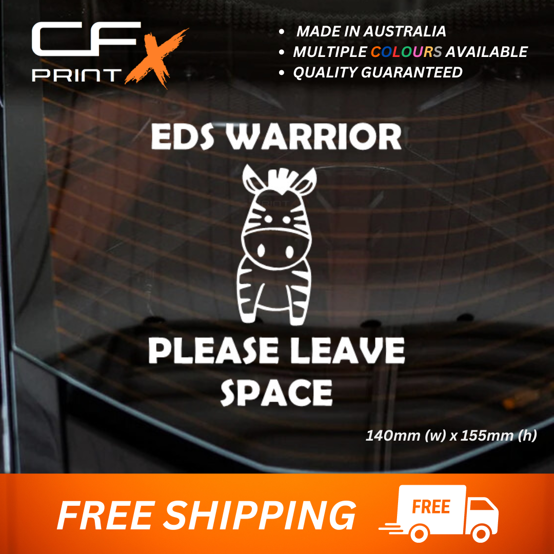 EHLERS DANLOS SYNDROME EDS WARRIOR Vinyl Sticker Decal For Car/Boat/Caravan