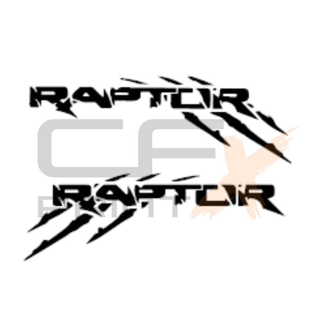 2 x FORD RAPTOR CLAW Stickers Decal For Car/Boat/Caravan