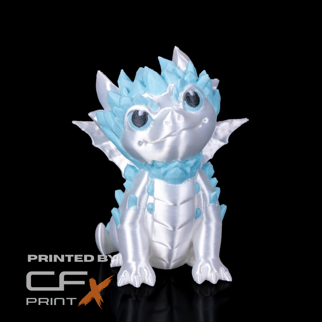 CRYSTALLIS THE DRAGON 3D PRINTED ORNAMENT