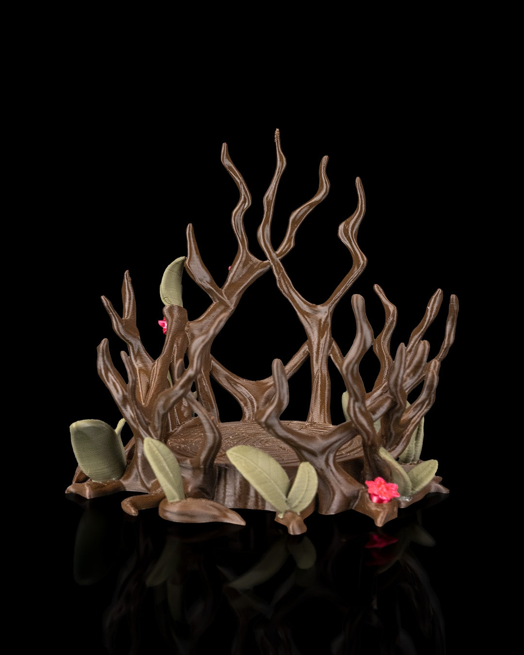 FLORAL DRAGON EGG 3D PRINTED ORNAMENT