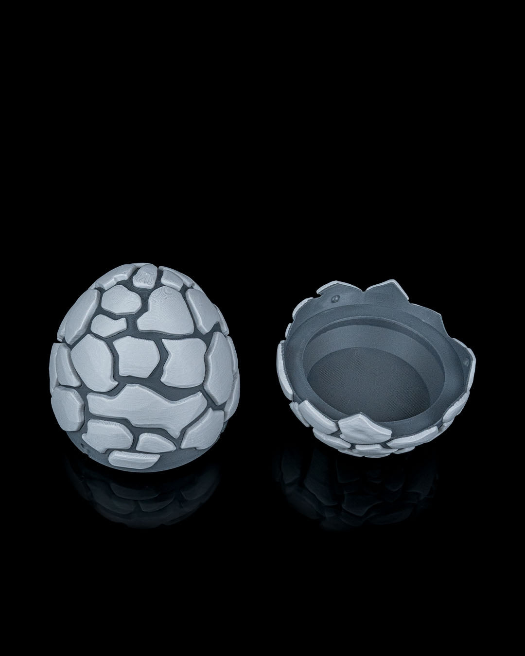STONE DRAGON EGG 3D PRINTED ORNAMENT