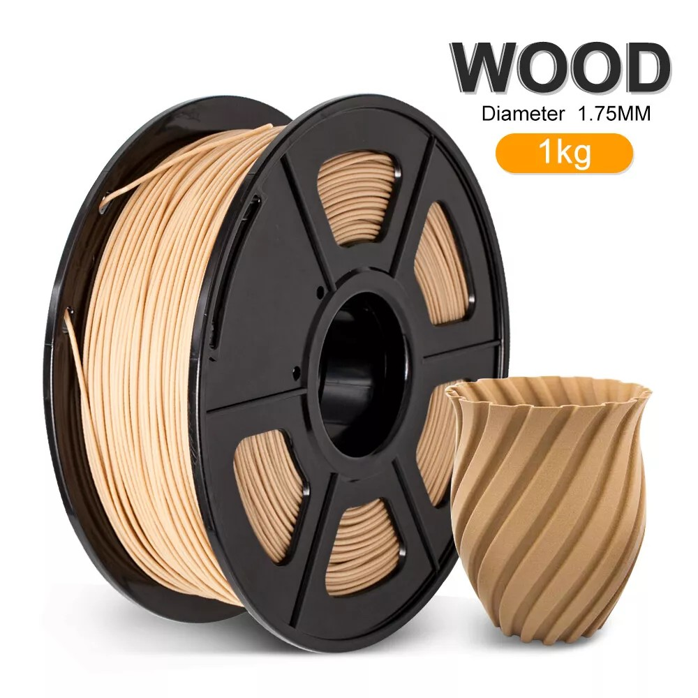 SUNLU PLA WOOD FINISH 3D PRINT FILAMENT 1.75mm 1KG