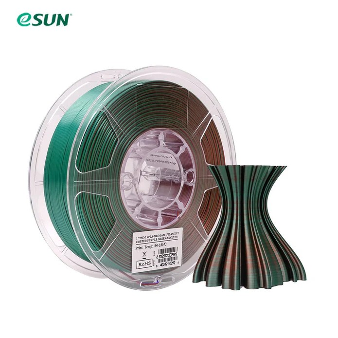 eSUN MYSTIC TRI COLOUR SILK PLA 3D PRINT FILAMENT 1.75mm 1KG