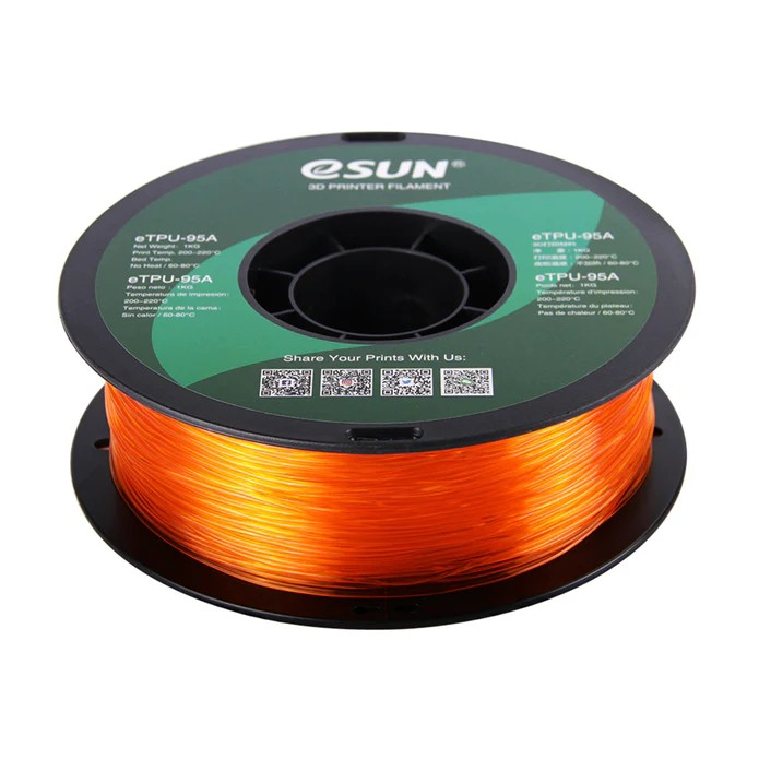 eSUN TPU 95A Flexible 3D Print Filament 1.75mm 1KG