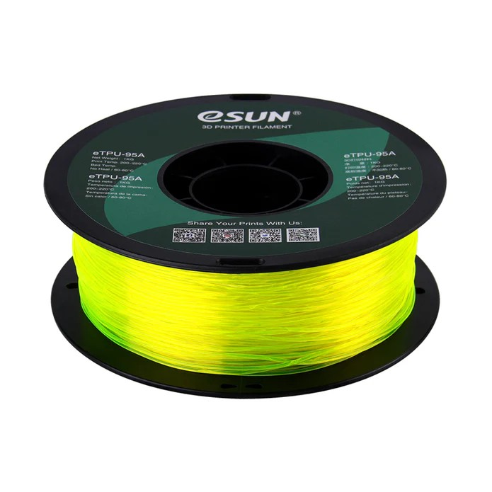 eSUN TPU 95A Flexible 3D Print Filament 1.75mm 1KG