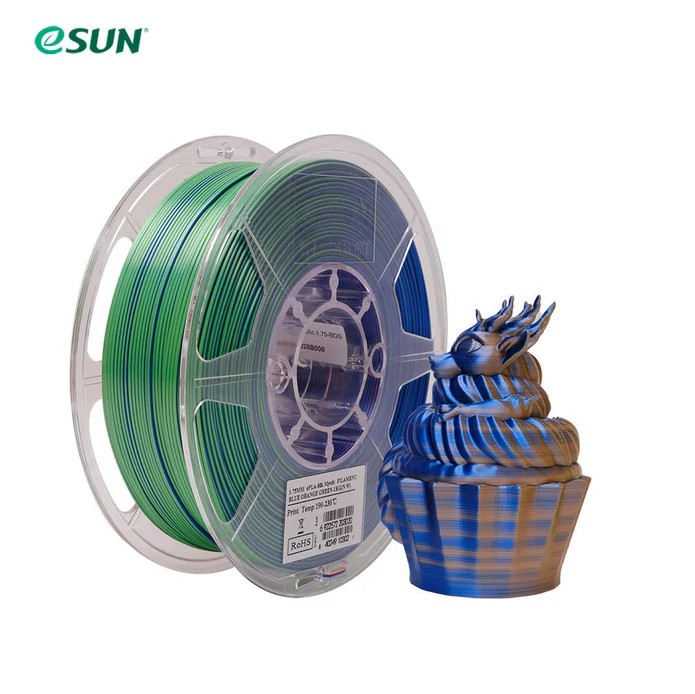 eSUN MYSTIC TRI COLOUR SILK PLA 3D PRINT FILAMENT 1.75mm 1KG