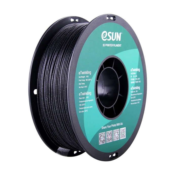 eSUN Twinkling Glitter PLA 3D Print Filament 1.75mm 1KG