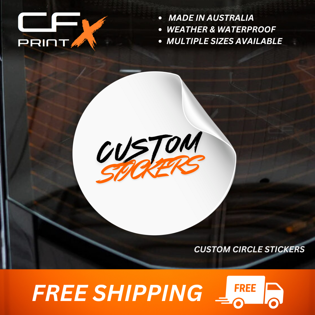 CUSTOM CIRCLE STICKERS CFX Print