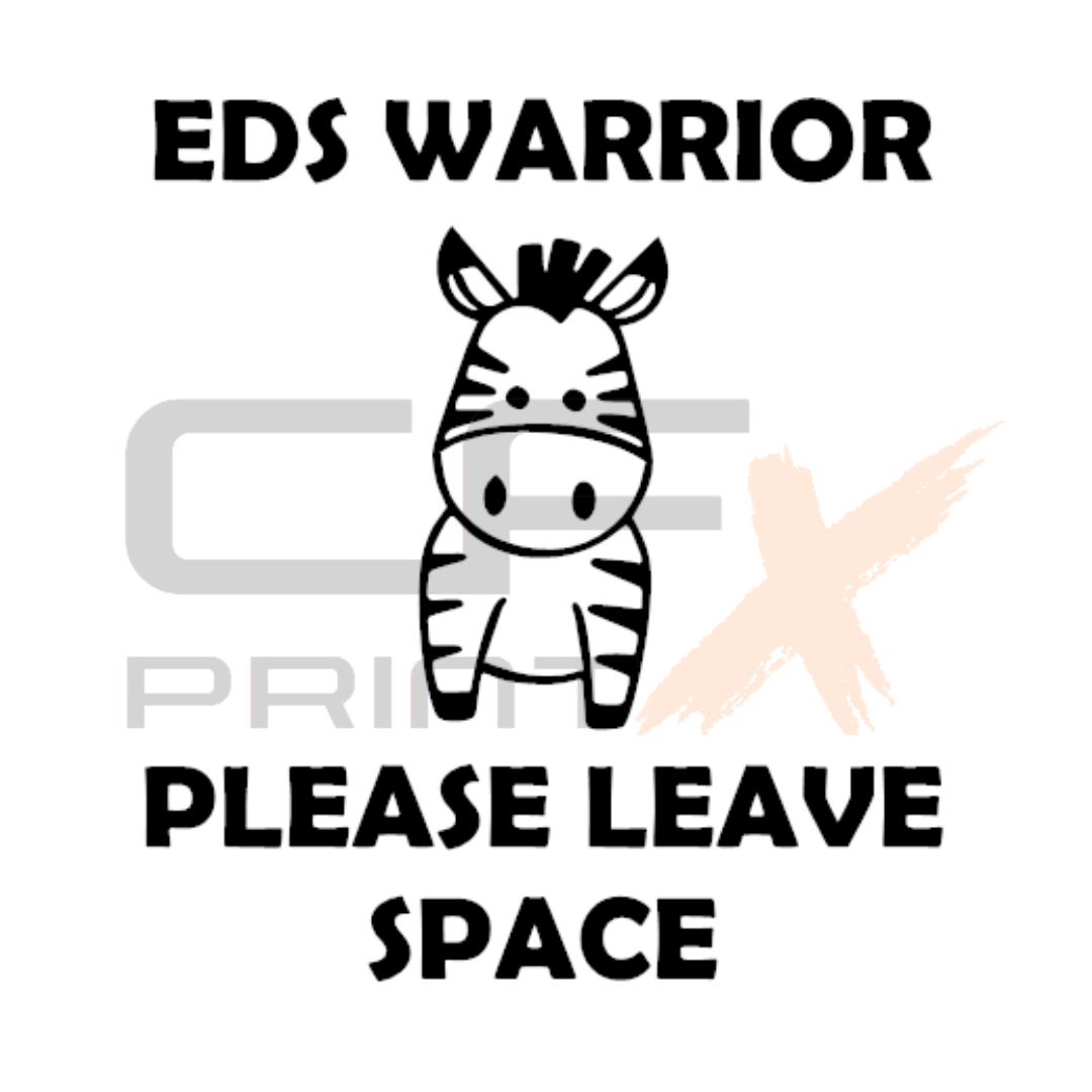 EHLERS DANLOS SYNDROME EDS WARRIOR Vinyl Sticker Decal For Car/Boat/Caravan