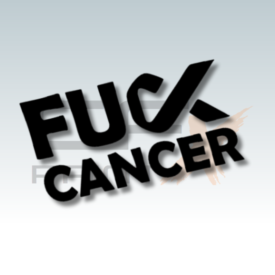 FUCK-CANCER AWARENESS RIBBON Vinyl Sticker Decal For Car/Boat/Caravan