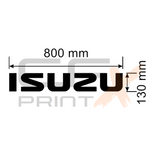 ISUZU TAILGATE Sticker 800mm x 130mm Decal For Car/Boat/Ute/Caravan/Truck