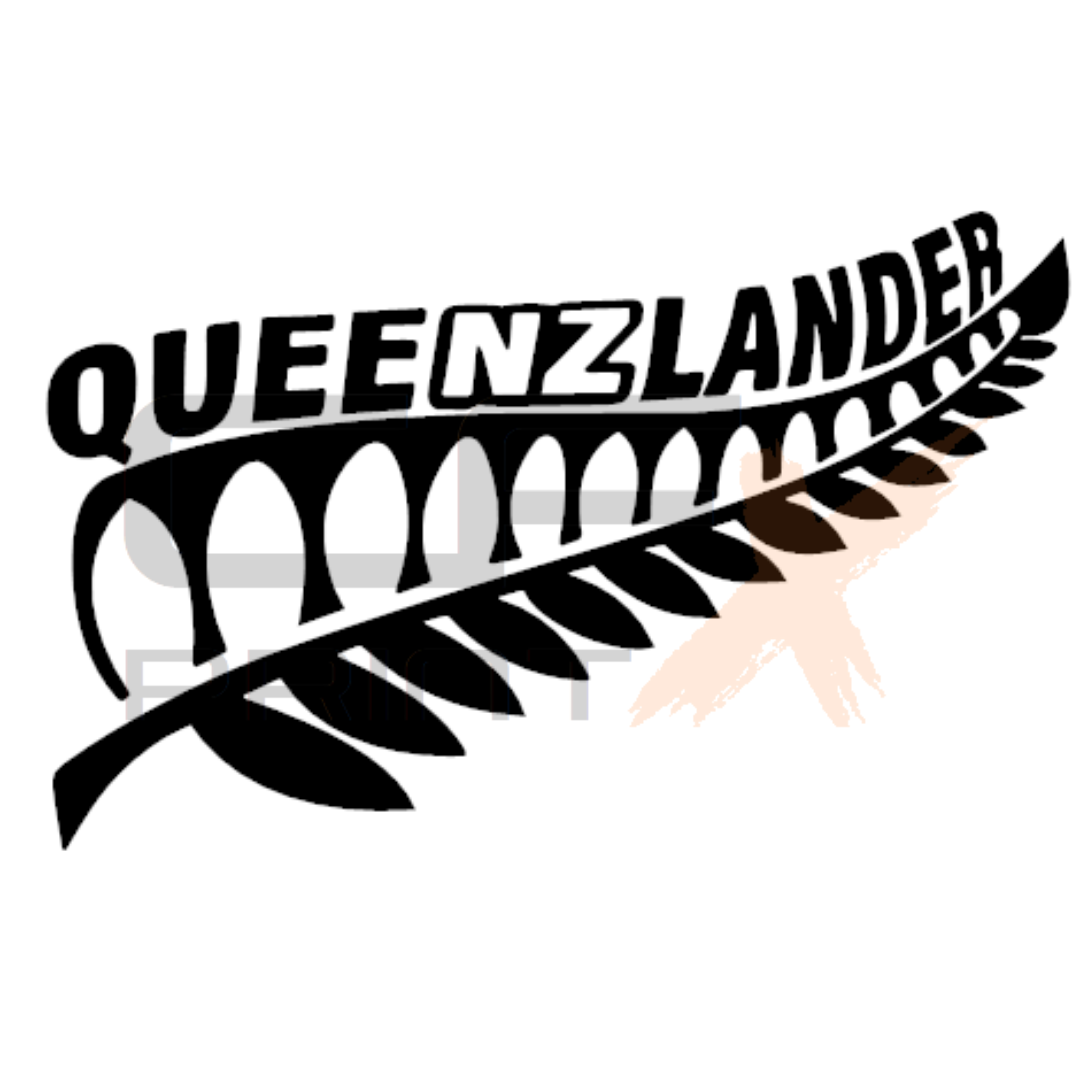 NEW ZEALAND NZ QUEENSLANDER SILVER FERN Vinyl Sticker Decal For Car Boat Ute