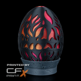 MAGMA DRAGON EGG 3D PRINTED ORNAMENT