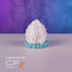 CRYSTAL DRAGON EGG 3D PRINTED ORNAMENT
