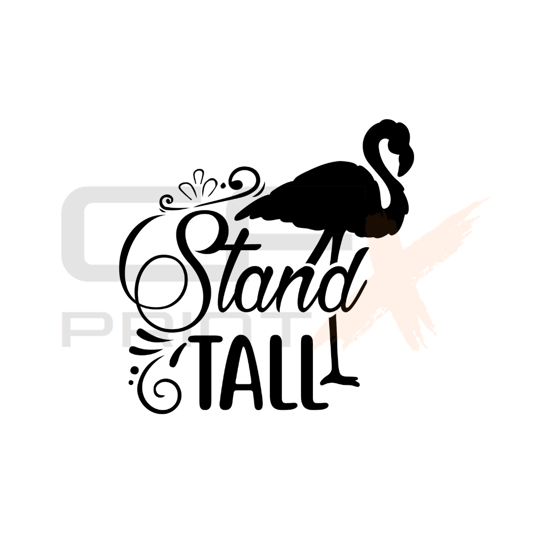 STAND TALL Flamingo Vinyl Sticker Decal For Car/Boat/Caravan – My Store